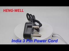 Índia 3PIN POWER CORD