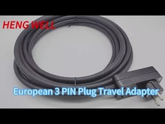 Adaptador de viagem EU 3PIN