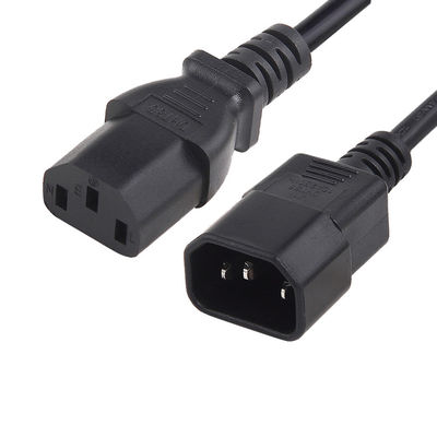 10A 125V cabo de alimentação de extensão UL aprovação C13 C14 cabo de conector IEC