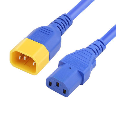 C13 C14 Cabo de alimentação para computador cabo de extensão UL VDE IEC 1,2m 1,5m 1,8m