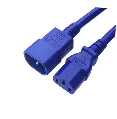 Cable de extensão eléctrica IEC C13 C14 macho e fêmea 16A 250V