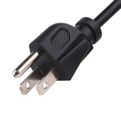 Cordão de alimentação preto USA 0,75m 5m 3 pin NEMA 5-15P Plug To IEC 320 C13 US Tipo