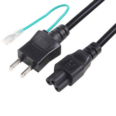 JIS Japão Corda de alimentação Plug preto 3 pin Jet PSE aprovação 7A 15A 125V