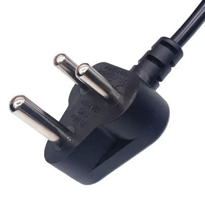 Home Appliance India Cordão de alimentação 3 pin Cable para computador 1.2m 1.5m 1.8m 2m 3m