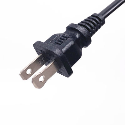 2 pines AC USA Extensão do cabo de alimentação UL Standard 10A 125V Cor personalizada