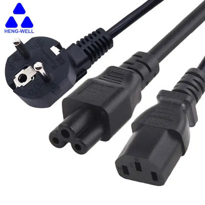 VDE 3 Prong Cordão de alimentação KC Certificado 16A 250V C13 C5 Plug Homem para Fêmea Cordão de alimentação AC