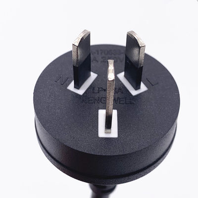 1.5m AU Cordão de alimentação 3 Pins Preto 10A 250V AC DC Cable para aplicação versátil