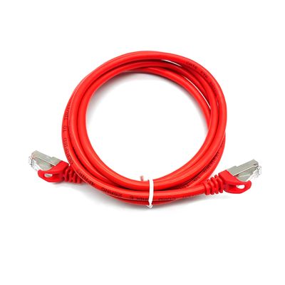 Cat6A RJ45 impermeável cabo de cordão de parche comprimento personalizado PVC casaco para LAN conexões de rede e aplicações
