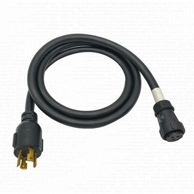 Cabo de extensão de 30 Amperios IP68 com conector de bloqueio L14-30 e cabo SJTW 3C 10AWG Deep Sea Submarine 3 Pin Connectors