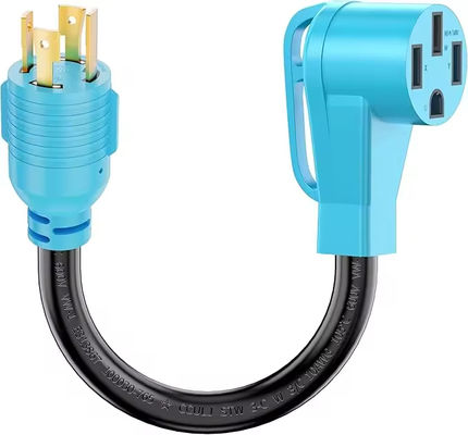 1 FT 10 Gauge STW USA Power Cord RV Generator Adaptador com NEMA L14-30 Plug Masculino e NEMA 14-50 Plug Feminino Tipo de fio SJTW