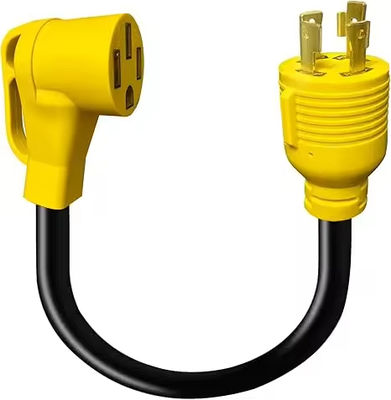 Cabo adaptador NEMA L14-30P para 14-50R para RV/EV, resistente, fio STW 10 AWG SJTW para geradores de energia dos EUA, casa, trailer, campista